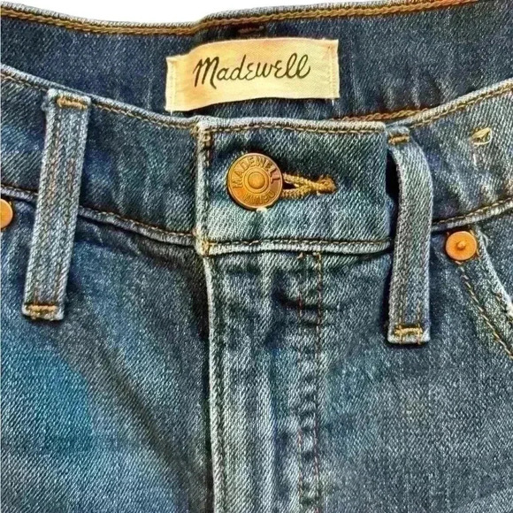 2/$30 Madewell Denim Shorts Size 29 Glenoaks Wash Cutoff Edition - Picture 3 of 9